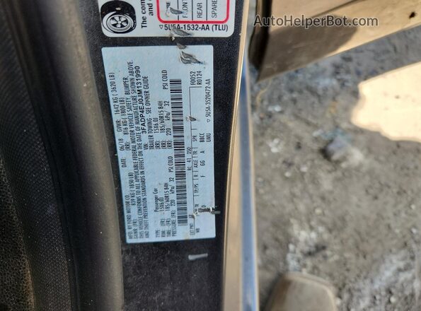 3FADP4EJ0JM131990 2018 FORD FIESTA Gray 