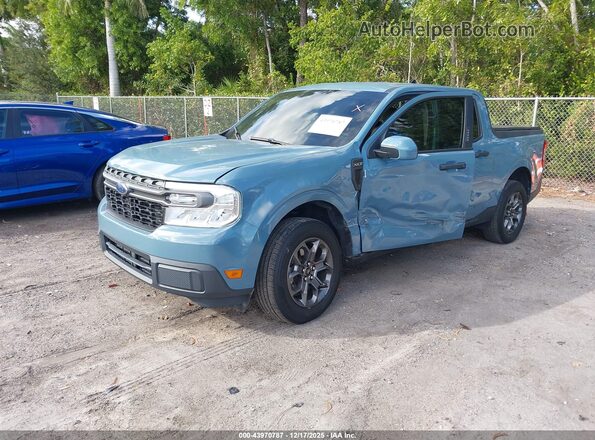 3FTTW8E37NRA28107 2022 FORD MAVERICK Blue Передня ліва чверть