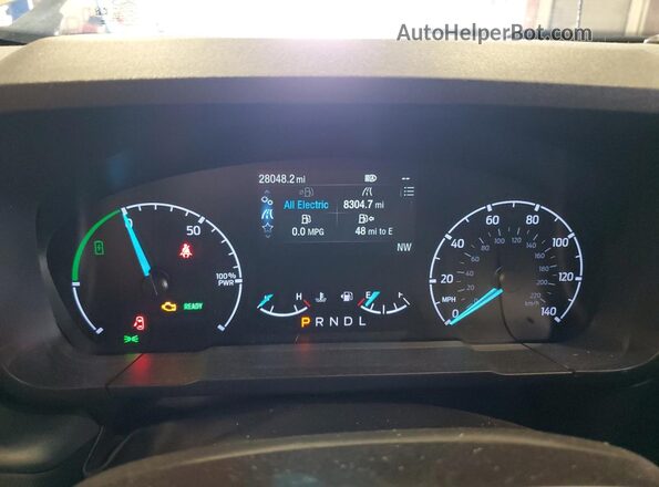 3FTTW8H33RRB28156 2024 FORD MAVERICK Tan Вид щитка приладів