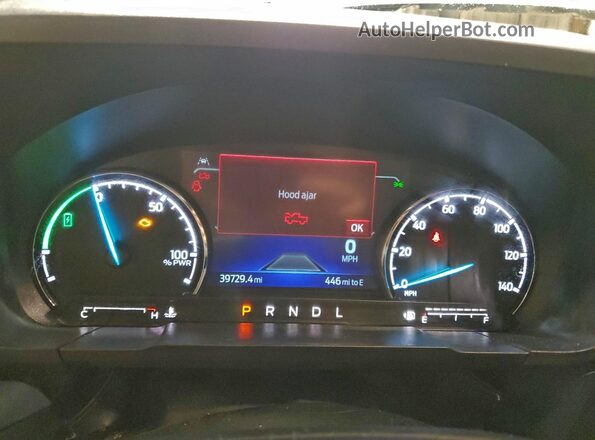 3FTTW8M31RRB45074 2024 FORD MAVERICK Blue Instrument cluster view