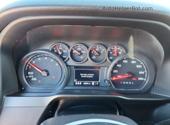 3GCPABEK9RG186731 2024 CHEVROLET SILVERADO Черный Вид щитка приборов