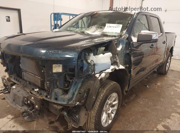 3GCPDKEK7NG520031 2022 CHEVROLET SILVERADO Blue Front left