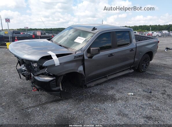 3GCPYFED6NG131863 2022 CHEVROLET SILVERADO Gray Առջևի ձախ երեք քառորդ տեսարան