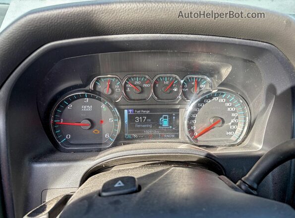 3GCUKREC1GG220109 2016 CHEVROLET 1500 Серебряный Вид щитка приборов