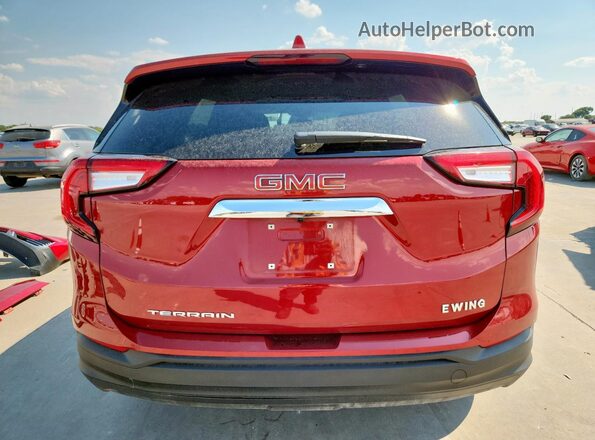 3GKALMEG0RL401383 2024 GMC TERRAIN Red Rear view