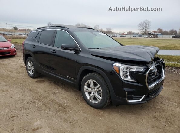 3GKALMEV4NL147010 2022 GMC TERRAIN Black Przód prawy