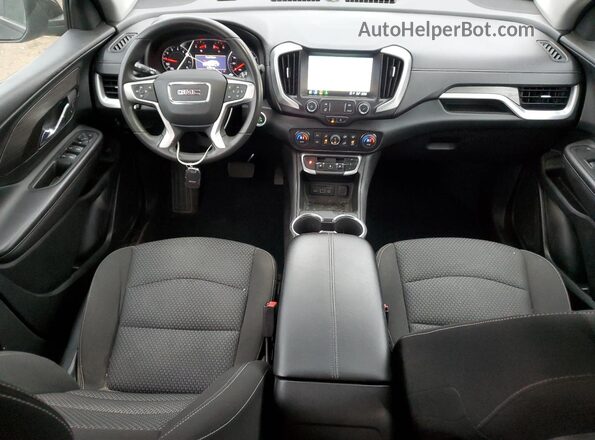 3GKALMEV4NL147010 2022 GMC TERRAIN Black Widok deski rozdzielczej