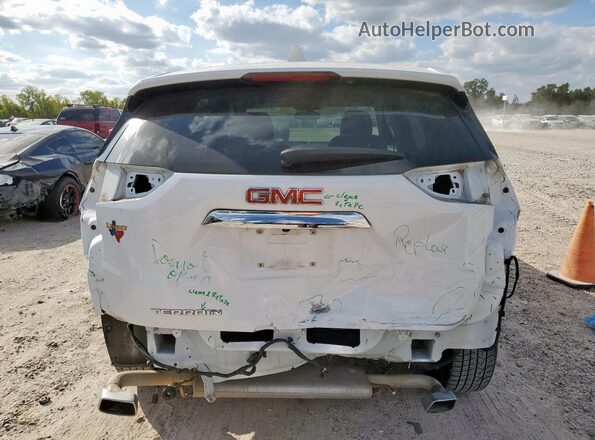 3GKALMEXXJL179987 2018 GMC TERRAIN White Հետևի տեսք