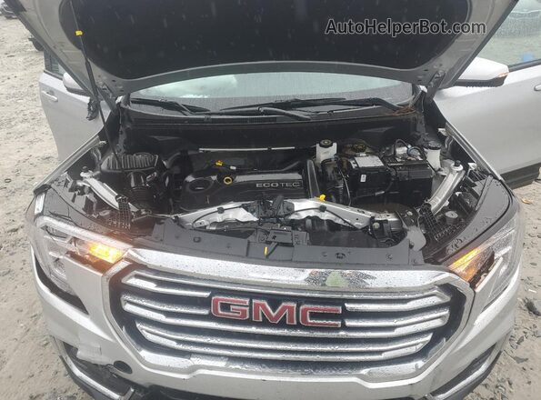 3GKALPEVXNL274104 2022 GMC TERRAIN Silver ძრავის განყოფილების ხედი