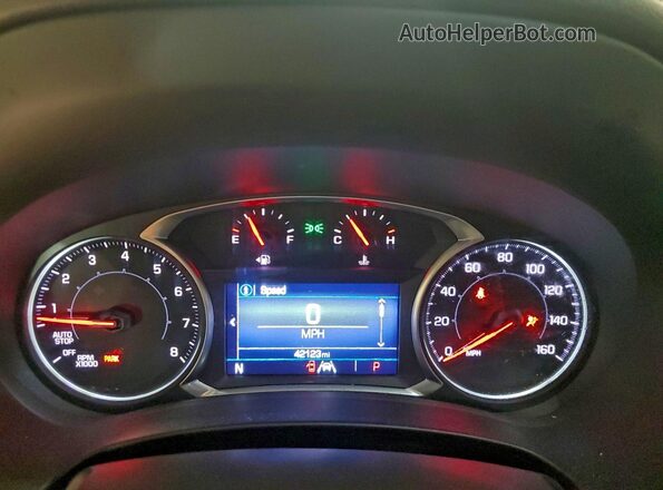 3GKALTEV0ML302564 2021 GMC TERRAIN White Instrument cluster view