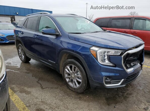 3GKALVEG0PL117030 2023 GMC TERRAIN Blue Передня права чверть