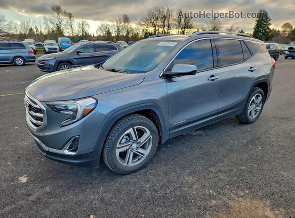 3GKALVEV6ML390743 2021 GMC TERRAIN Gray Trasero izquierdo