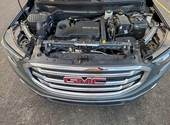 3GKALVEV6ML390743 2021 GMC TERRAIN Gray Vista del compartimento del motor