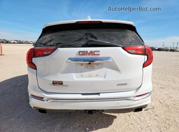 3GKALXEX8JL298333 2018 GMC TERRAIN Белый Вид сзади