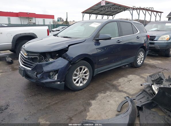 3GNAXJEVXJS644505 2018 CHEVROLET EQUINOX Blue Առջևի ձախ երեք քառորդ տեսարան
