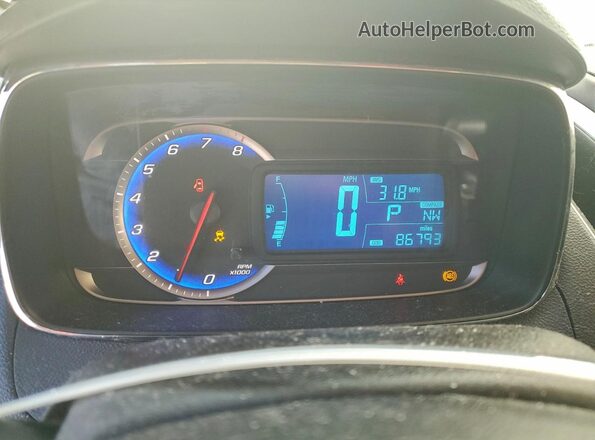 3GNCJPSB6GL233726 2016 CHEVROLET TRAX White Widok zestawu wskaźników