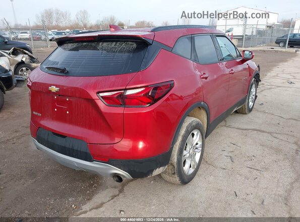 3GNKBBRA4KS591432 2019 CHEVROLET BLAZER Red უკანა მარჯვენა