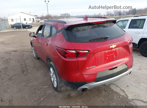 3GNKBBRA4KS591432 2019 CHEVROLET BLAZER Red უკანა მარცხენა