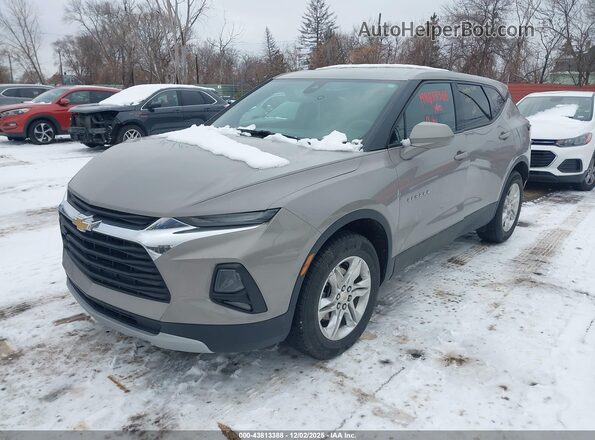 3GNKBCRS7MS584847 2021 CHEVROLET BLAZER Champagne Front left