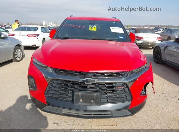 3GNKBERS6LS631585 2020 CHEVROLET BLAZER Красный Вид щитка приборов