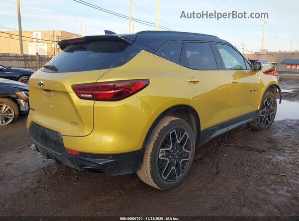 3GNKBERS9RS162369 2024 CHEVROLET BLAZER Yellow Rear right