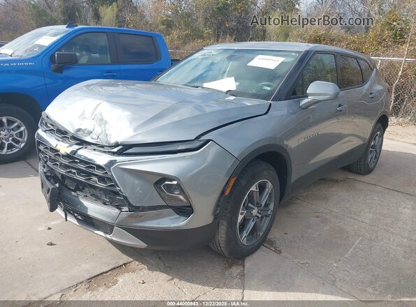 3GNKBHR47SS133400 2025 CHEVROLET BLAZER Gray წინა მარცხენა ხედი სამი მეოთხედიდან