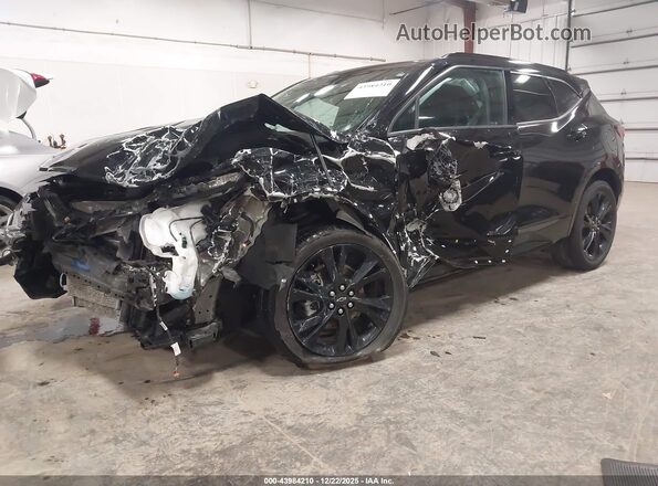 3GNKBKRS3MS549782 2021 CHEVROLET BLAZER Black წინა მარცხენა ხედი სამი მეოთხედიდან