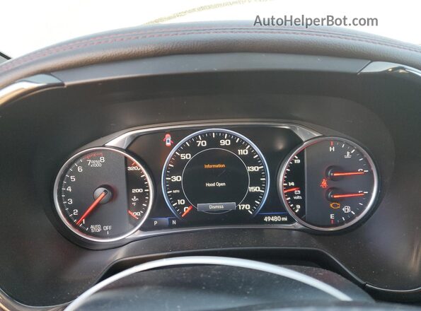3GNKBKRS4MS526320 2021 CHEVROLET BLAZER Black Widok zestawu wskaźników