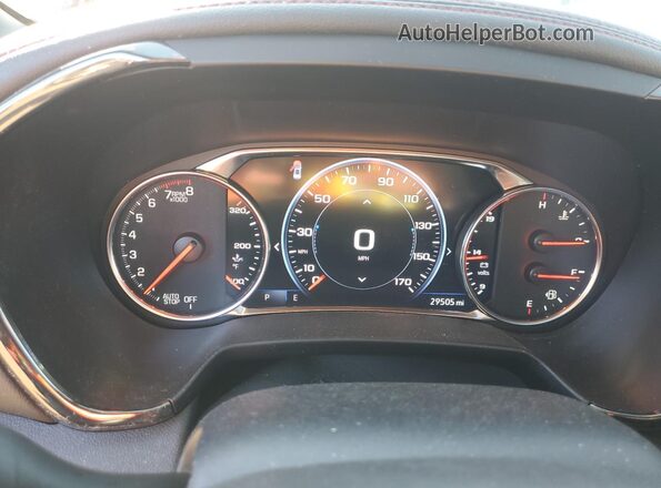 3GNKBKRS6PS173454 2023 CHEVROLET BLAZER Red Vista del cuadro de instrumentos