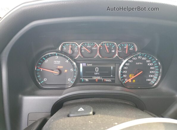 3GTP1NECXJG176921 2018 GMC SIERRA Silver Instrument cluster view