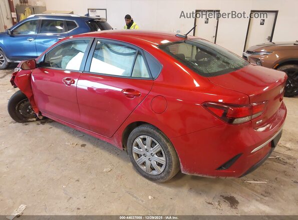 3KPA24AD0NE505476 2022 KIA RIO Red Задня ліва чверть