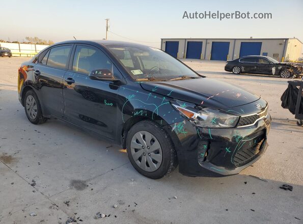 3KPA24AD1LE334878 2020 KIA RIO Black Delantero derecho