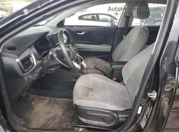 3KPA24AD2LE260077 2020 KIA RIO Black წინა სალონის ხედი