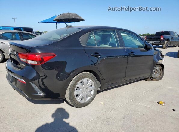3KPA24AD2NE464221 2022 KIA RIO Black Задня права чверть