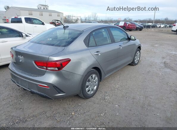 3KPA24AD3NE478015 2022 KIA RIO Gray უკანა მარჯვენა