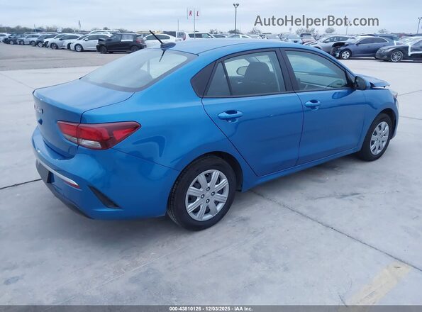 3KPA24AD3NE478306 2022 KIA RIO Blue Հետևի աջ