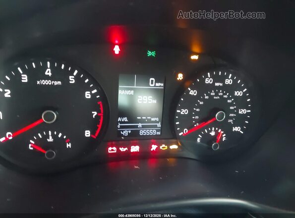 3KPA24AD4NE474829 2022 KIA RIO Gray Հետևի նստատեղերի տեսք