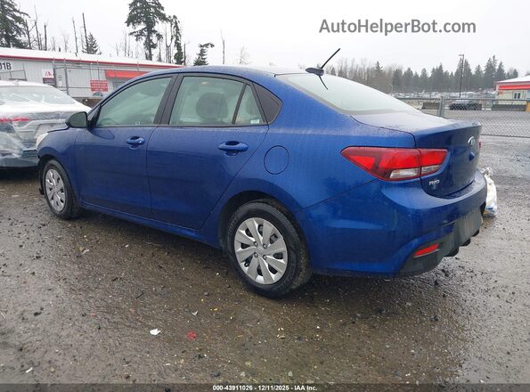 3KPA24AD8LE318452 2020 KIA RIO Blue Trasero izquierdo