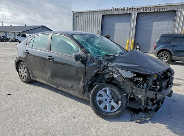 3KPA24AD9NE459128 2022 KIA RIO Black Delantero derecho