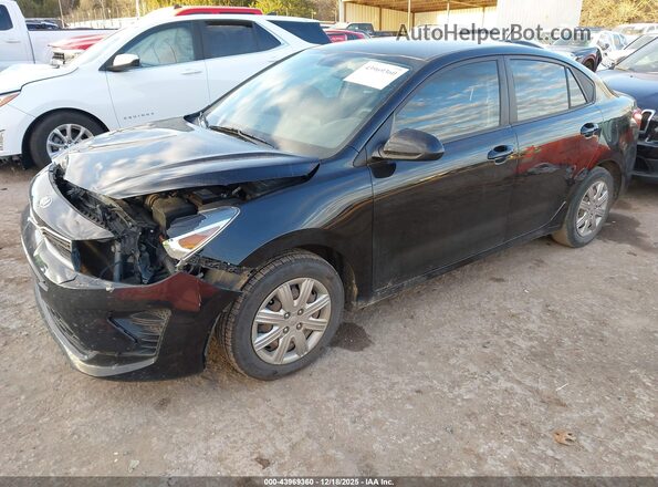 3KPA24ADXME381845 2021 KIA RIO Black Передня ліва чверть