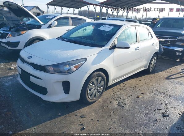 3KPA25AD5LE312243 2020 KIA RIO 5-DOOR White Առջևի ձախ երեք քառորդ տեսարան