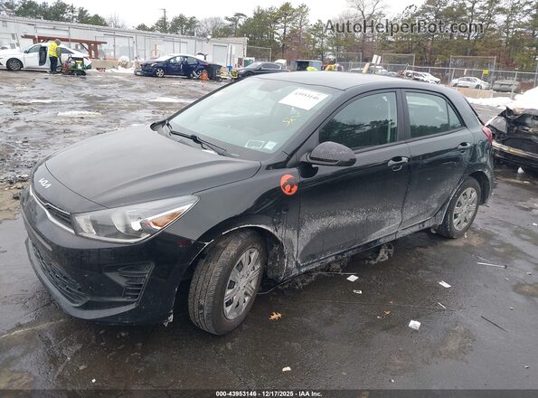 3KPA25AD5PE605985 2023 KIA RIO 5-DOOR Black Առջևի ձախ երեք քառորդ տեսարան