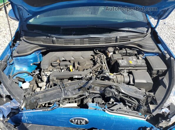 3KPA25AD8ME433205 2021 KIA RIO Blue Widok wnętrza z tyłu