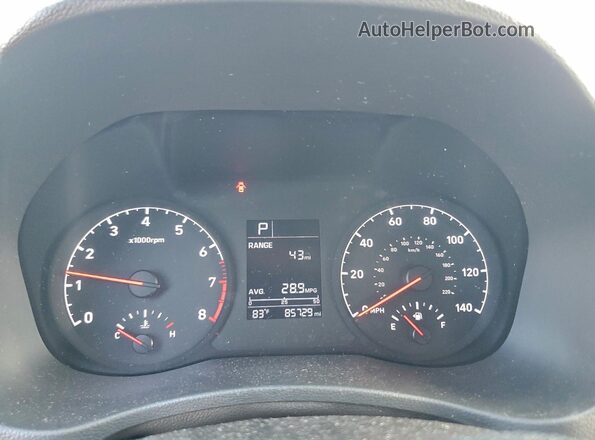3KPC24A61LE091938 2020 HYUNDAI ACCENT Charcoal Widok zestawu wskaźników