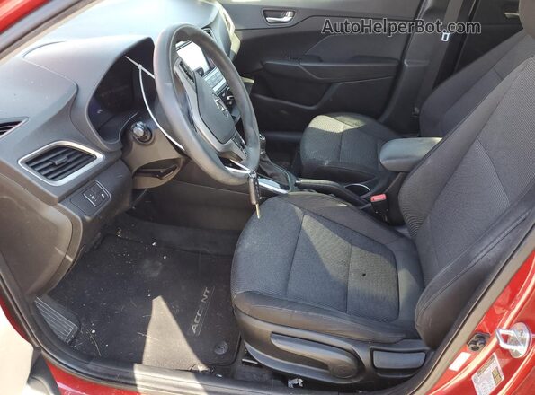 3KPC24A61LE111220 2020 HYUNDAI ACCENT Red წინა სალონის ხედი