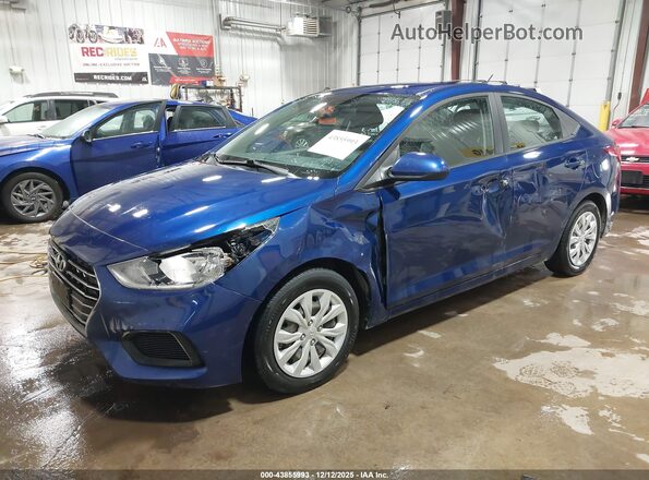 3KPC24A62NE159456 2022 HYUNDAI ACCENT Синий Передняя левая четверть