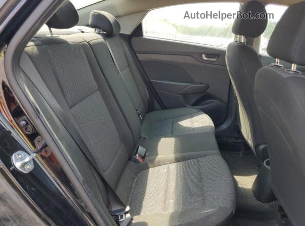 3KPC24A63ME134838 2021 HYUNDAI ACCENT Black Vista de los asientos traseros