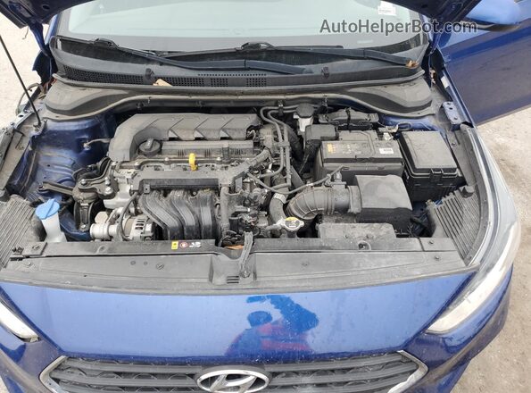 3KPC24A63ME144155 2021 HYUNDAI ACCENT Blue Вид задньої частини салону