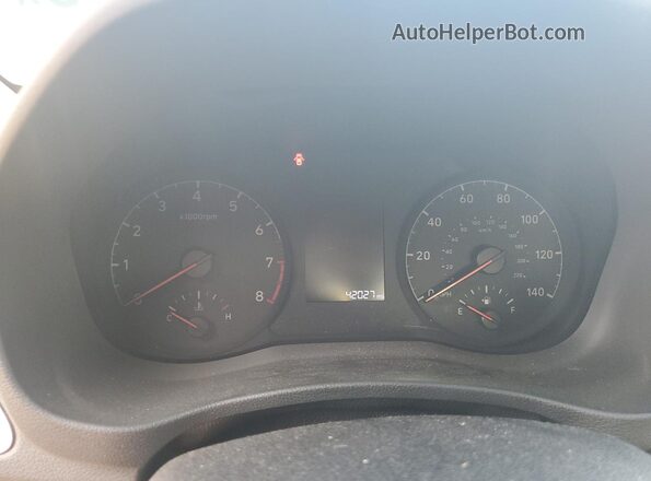 3KPC24A63NE164813 2022 HYUNDAI ACCENT White Widok zestawu wskaźników