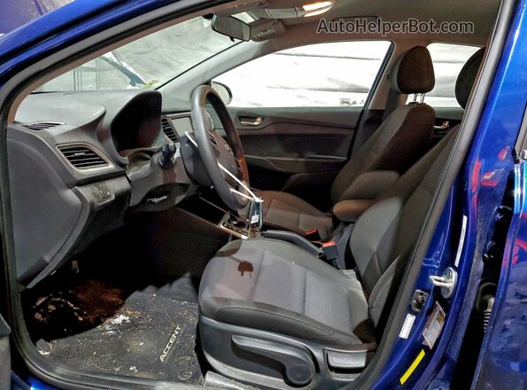 3KPC24A64ME135397 2021 HYUNDAI ACCENT Blue Vista interior delantera